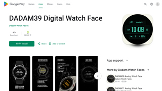 Dadam39 Digital Watch Face  Apps No Google Play